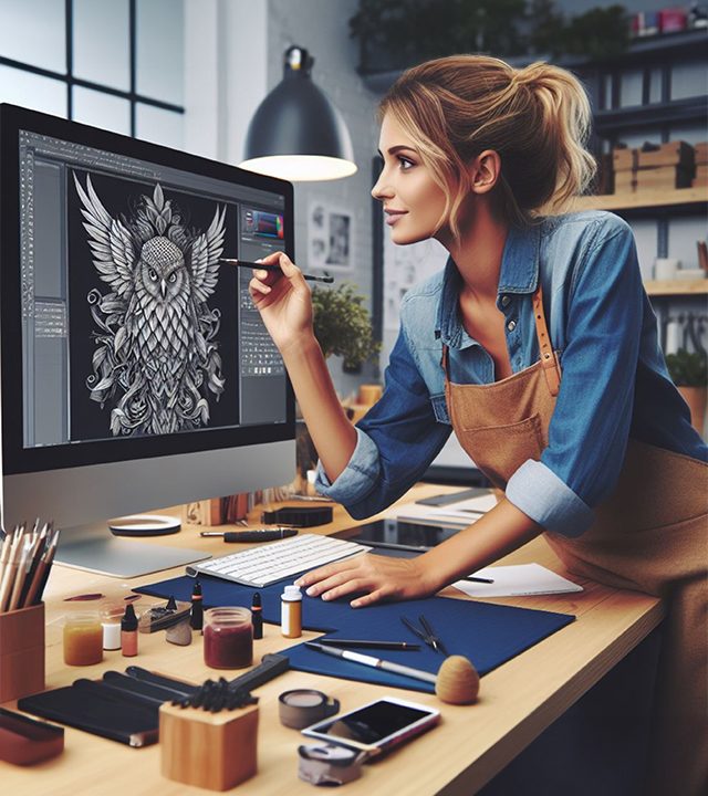 creative-light-bulb-abstract-glowing-blue-background-generative-ai